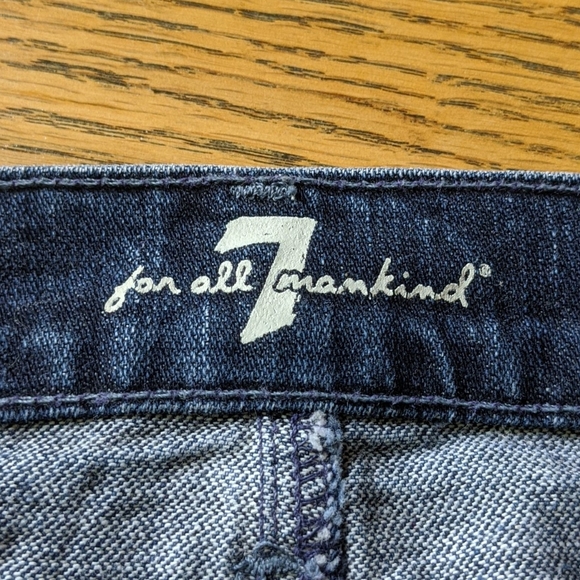 7 for All Mankind Denim Skirt sz 28 - Picture 5 of 12